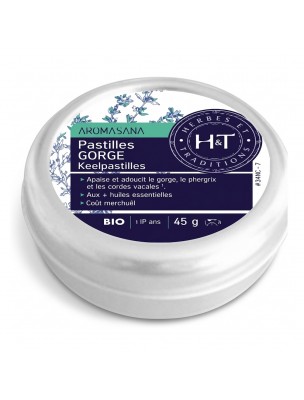 Image de Pastilles Gorge Aromasana Bio - Respiration 45 g - Herbes et Traditions depuis Achetez les nouvelles tisanes arrivées à l'herboristerie Louis