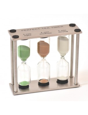 Image de Sabliers pour thé - 3, 4 et 5 minutes Inox et Verre depuis ▷ Meilleures ventes de plantes médicinales à l'herboristerie