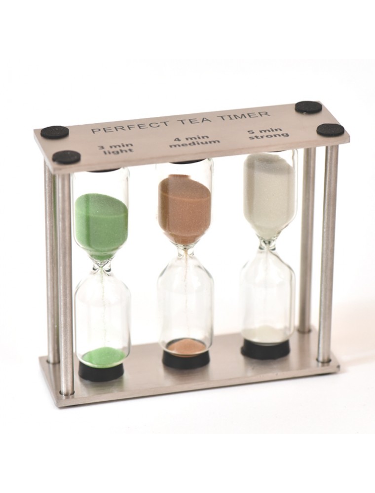 Image principale de la modale pour Sabliers pour thé - 3, 4 et 5 minutes Inox et Verre