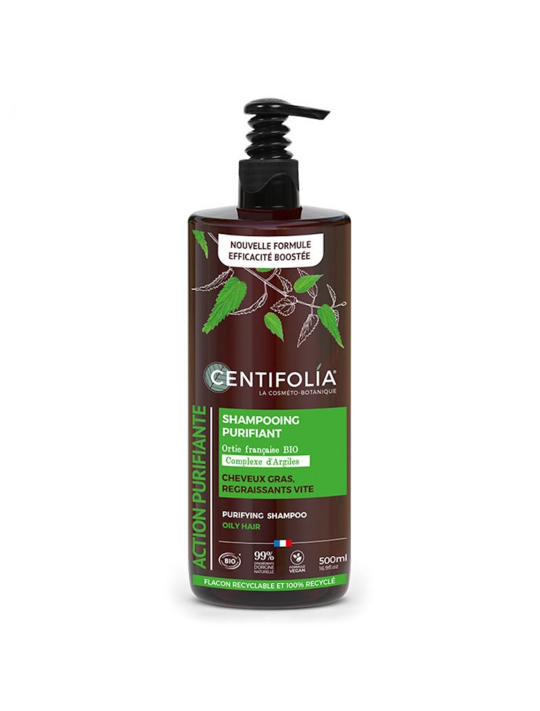 Image principale de la modale pour Shampooing Purifiant Bio - Cheveux gras 500 ml - Centifolia