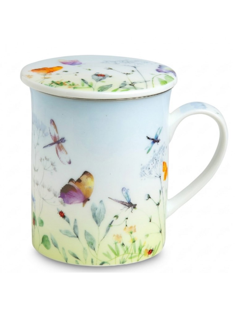 Image principale de la modale pour Tisanière Papillons 3 pièces en Porcelaine 300 ml