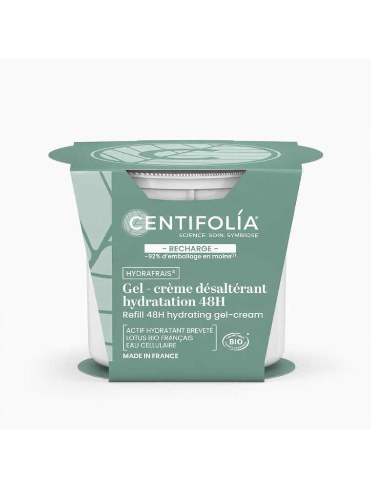 Image principale de la modale pour Recharge Gel-Crème Désaltérant Bio - Soin du visage 50 ml - Centifolia