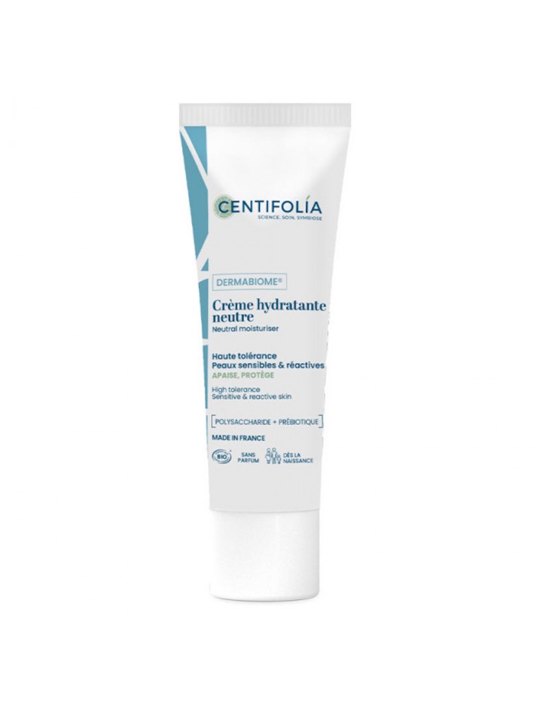 Image principale de la modale pour Crème Hydratante Neutre Dermabiome Bio - Visage et Cou 40 ml - Centifolia