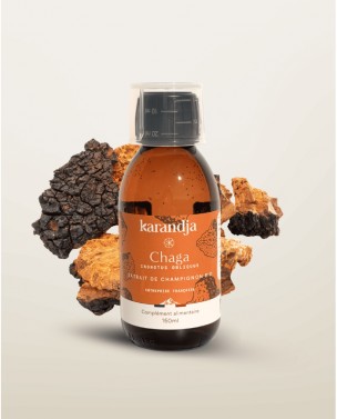 Image de Chaga Bio - Extrait Aqueux de Champignons 150 ml - Karandja depuis Achetez les produits Karandja à l'herboristerie Louis