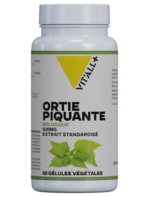 Image de Ortie Piquante Bio 500 mg - Reminéralisation et Articulations 60 gélules végétales - Vit'all+ depuis Achetez les produits Vit'All + à l'herboristerie Louis (6)