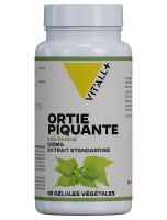 Image de Ortie Piquante Bio 500 mg - Reminéralisation et Articulations 60 gélules végétales - Vit'all+ depuis Solutions Naturelles pour votre Santé | Louis Herboristerie (77)