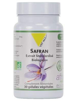 https://www.louis-herboristerie.com/80233-home_default/safran-bio-affron-30-mg-sommeil-30-gelules-vegetales-vit-all.jpg Image 80233 supplémentaire pour Safran Bio Affron 30 mg - Sommeil 30 gélules végétales - Vit'all+