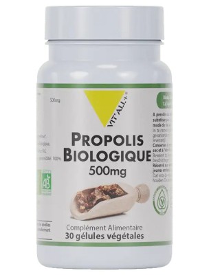Image 80241 supplémentaire pour Propolis Bio 500 mg - Défenses naturelles 30 gélules végétales - Vit'all+