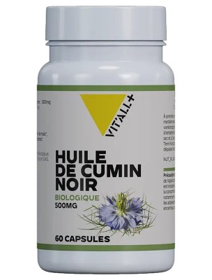 Image 80245 supplémentaire pour Huile de Cumin Noir Bio 500 mg - Défenses naturelles 60 capsules - Vit'all+