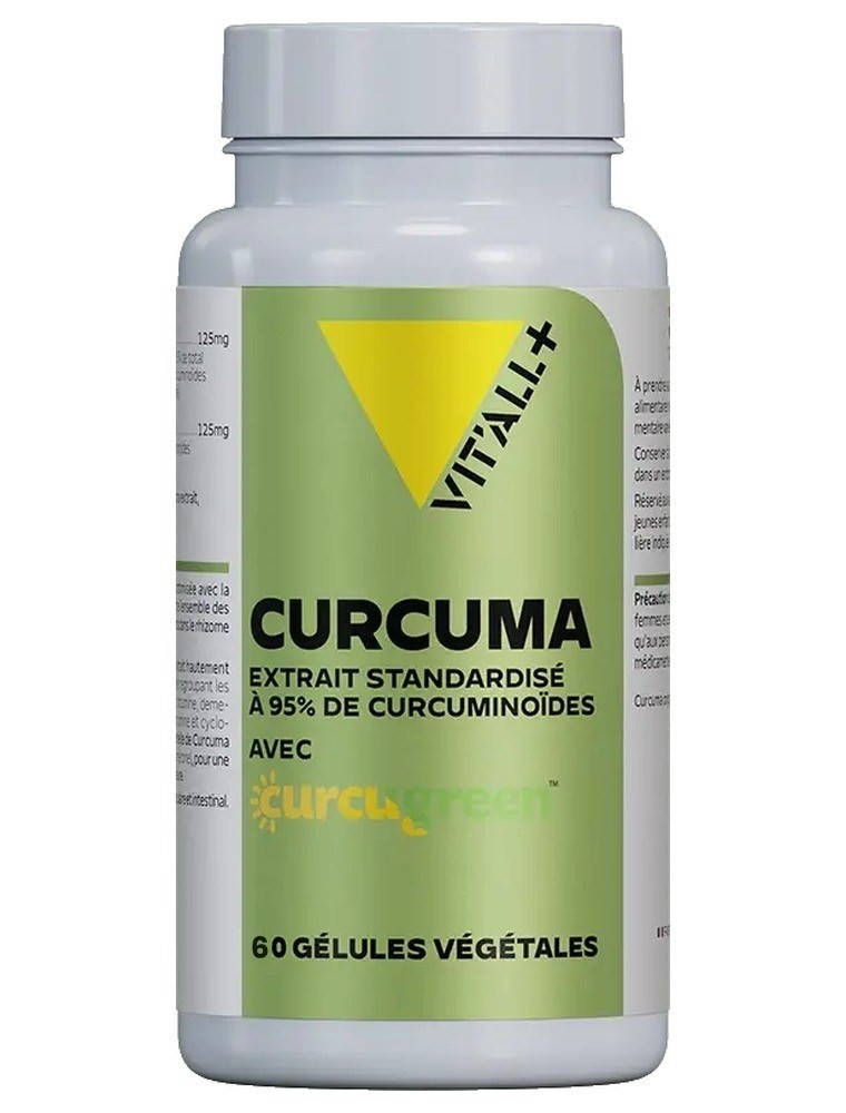 Image principale de la modale pour Curcuma 250 mg Curcugreen - Articulations et Digestion 60 gélules végétales - Vit'all+