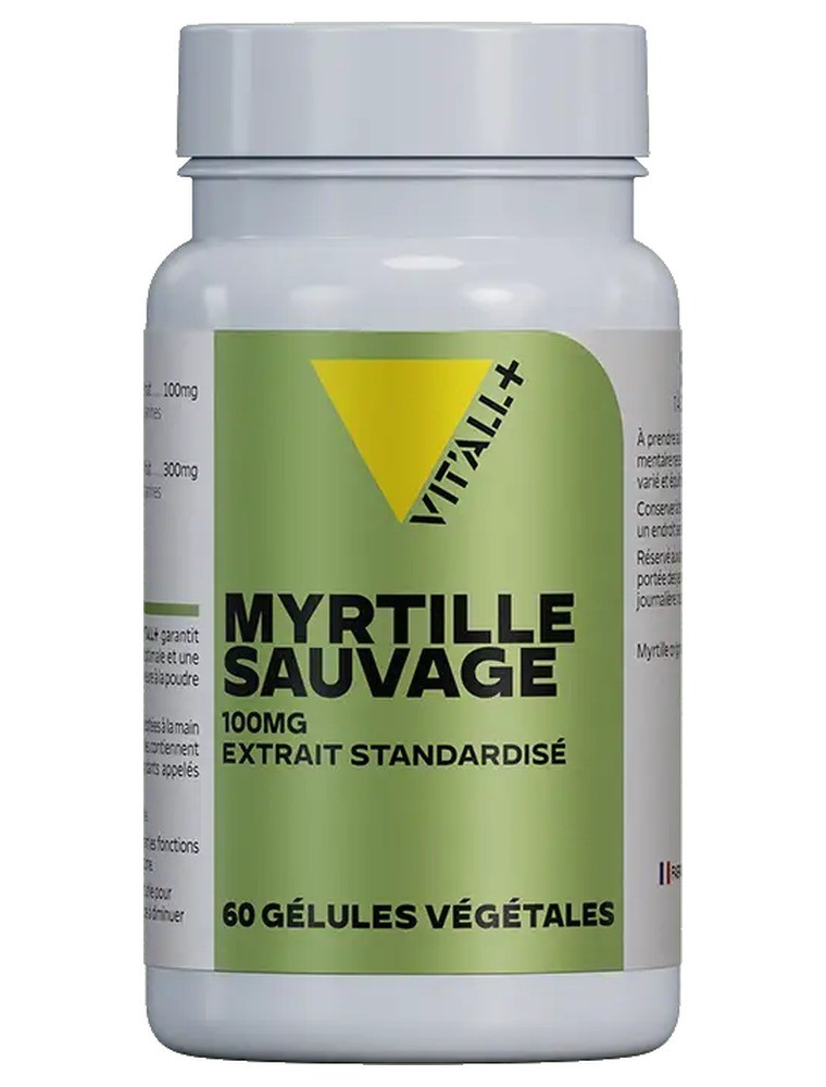 Image principale de la modale pour Myrtille Sauvage 100 mg - Vision et Circulation 60 gélules végétales - Vit'all+