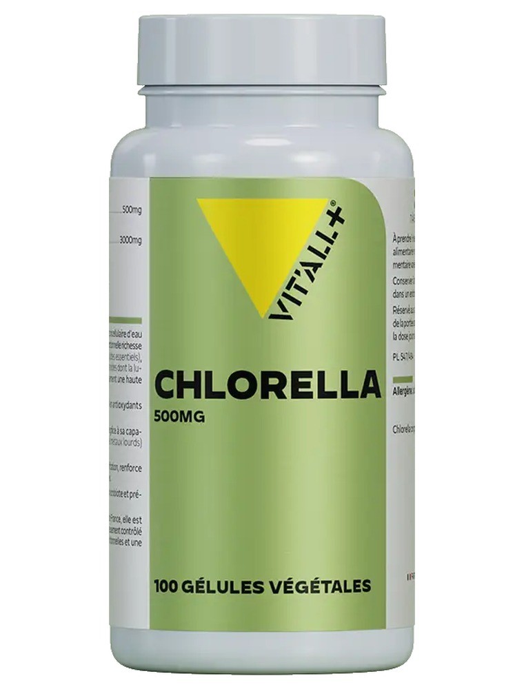 Image principale de la modale pour Chlorella 500 mg - Détox et Vitalité 100 gélules végétales - Vit'all+