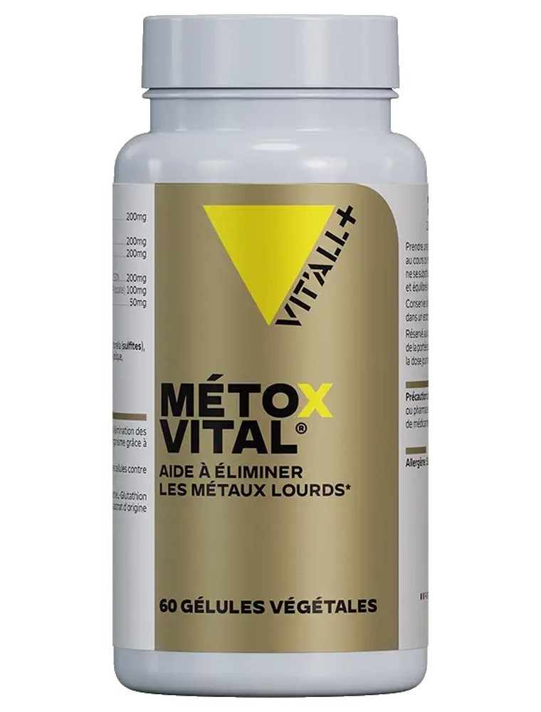 Image principale de la modale pour Métox Vital - Détox Métaux lourds 60 gélules végétales - Vit'all+