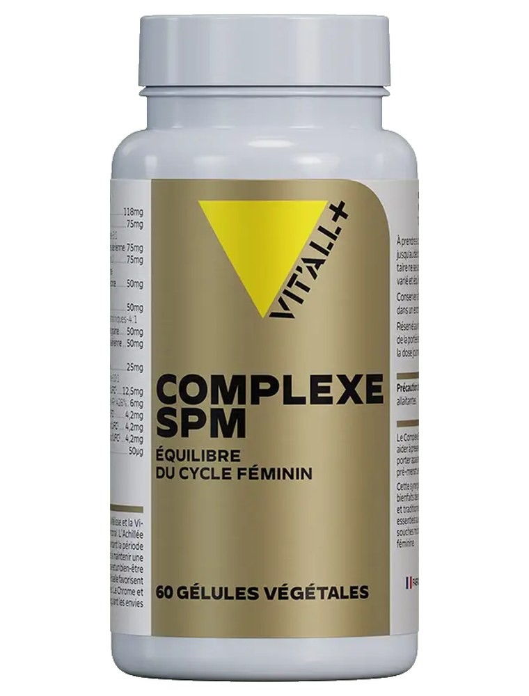Image principale de la modale pour Complexe SPM Équilibre du cycle féminin - Syndrome prémenstruel 60 gélules végétales - Vit'all+
