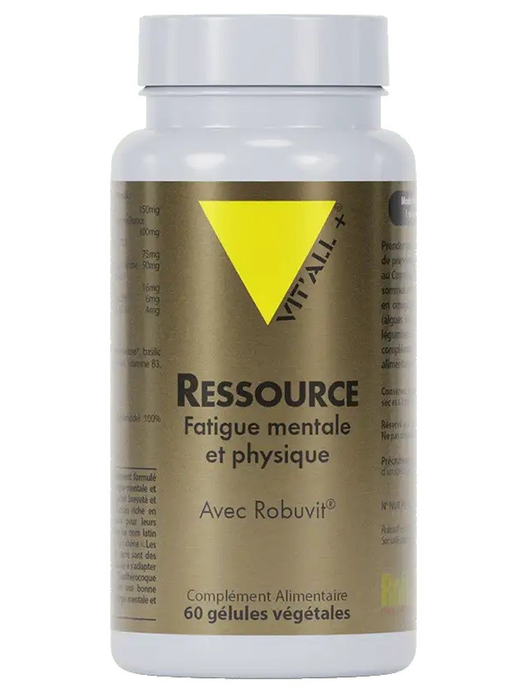 Image principale de la modale pour Ressource avec Robuvit - Fatigue mentale et physique 60 gélules végétales - Vit'all+