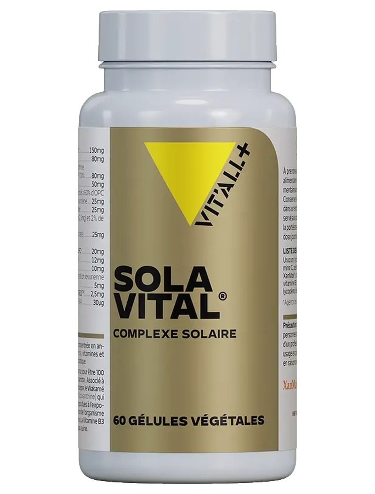 Image principale de la modale pour Sola Vital Complexe Solaire - Peau et Soleil 60 gélules végétales - Vit'all+