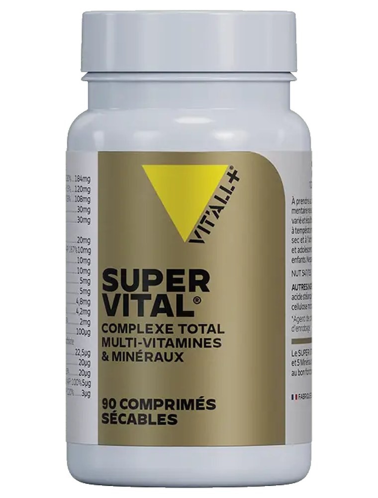 Image principale de la modale pour Super Vital Multivitamines et Minéraux - Tonus 90 comprimés sécables - Vit'all+