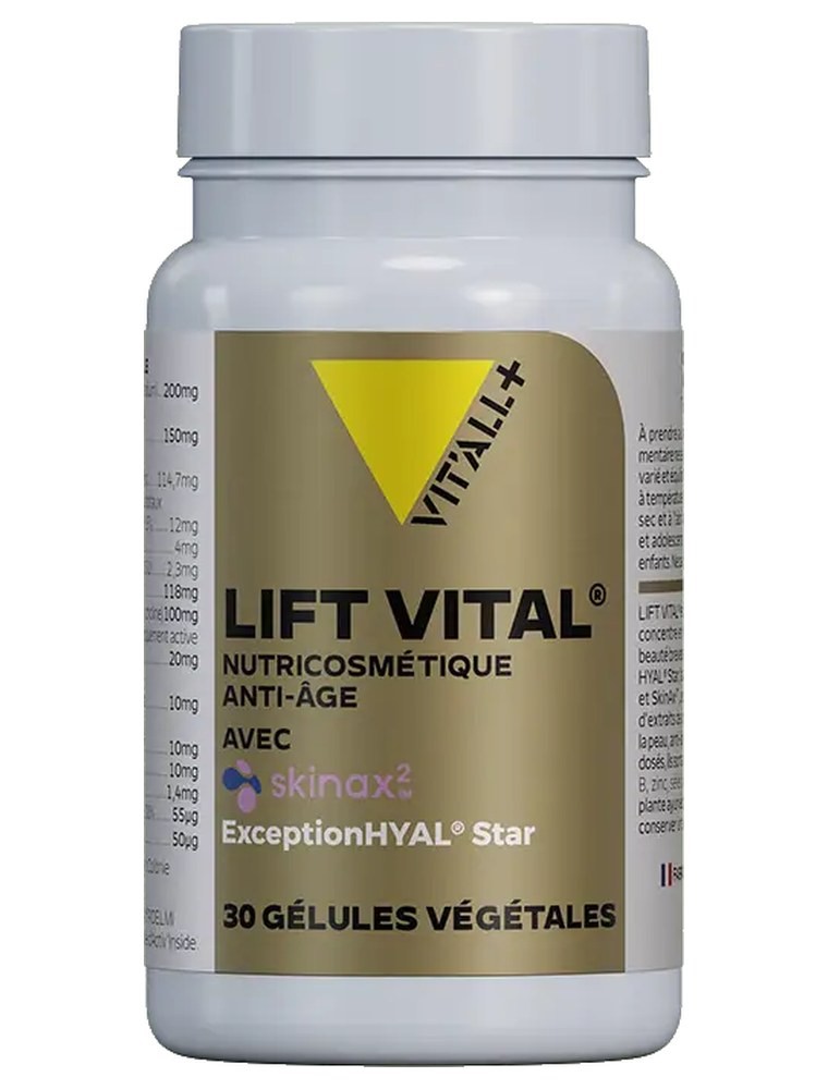 Image principale de la modale pour Lift Vital Complexe Anti-âge Acide hyaluronique - Peau 30 gélules végétales - Vit'all+