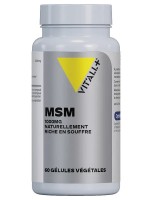 Image de MSM Méthyl-Sulfonyl-Méthane 1000 mg OptiMSM - Articulations 60 gélules végétales - Vit'all+ depuis Solutions Naturelles pour votre Santé | Louis Herboristerie (70)