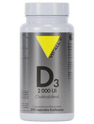 https://www.louis-herboristerie.com/80493-home_default/vitamine-d3-2000-ui-cholecalciferol-50-ug-os-et-immunite-250-capsules-vit-all.jpg Image 80493 supplémentaire pour Vitamine D3 2000 UI Cholécalciférol 50 µg - Os et Immunité 250 capsules - Vit'all+