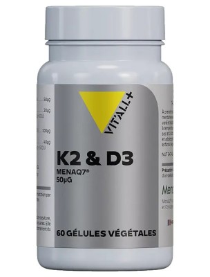 Image 80503 supplémentaire pour Vitamines K2 MenaQ7 et D3 végétale - Ossature 60 gélules végétales - Vit'all+