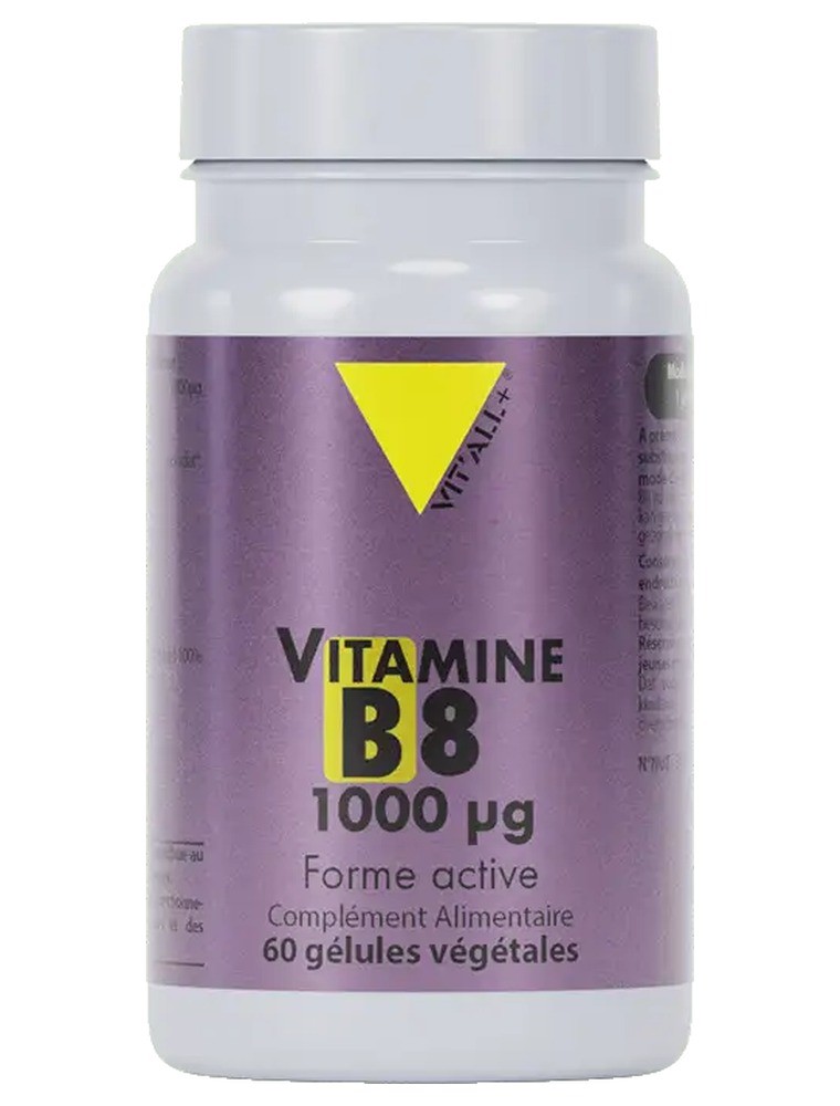 Image principale de la modale pour Vitamine B8 Biotine 1000 µg - Cheveux et Peau 60 gélules végétales - Vit'all+