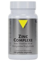 Image de Zinc Complexe Zinc, Vitamine B6 et Manganèse - Peau et Immunité 100 gélules végétales - Vit'all+ depuis Herboristerie Louis - Produits de phytothérapie et d'herboristerie en ligne (198)
