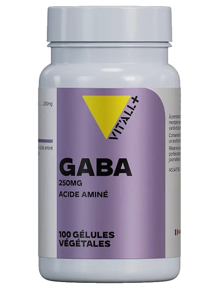Image principale de la modale pour GABA 250 mg Acide aminé - Détente 100 gélules végétales - Vit'all+