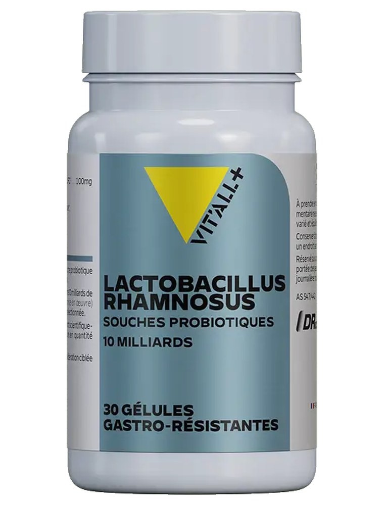 Image principale de la modale pour Lactobacillus Rhamnosus 10 milliards - Confort intestinal 30 gélules gastro-résistantes - Vit'all+