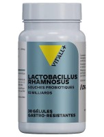 Image de Lactobacillus Rhamnosus 10 milliards - Confort intestinal 30 gélules gastro-résistantes - Vit'all+ depuis Prébiotiques et Probiotiques pour votre santé