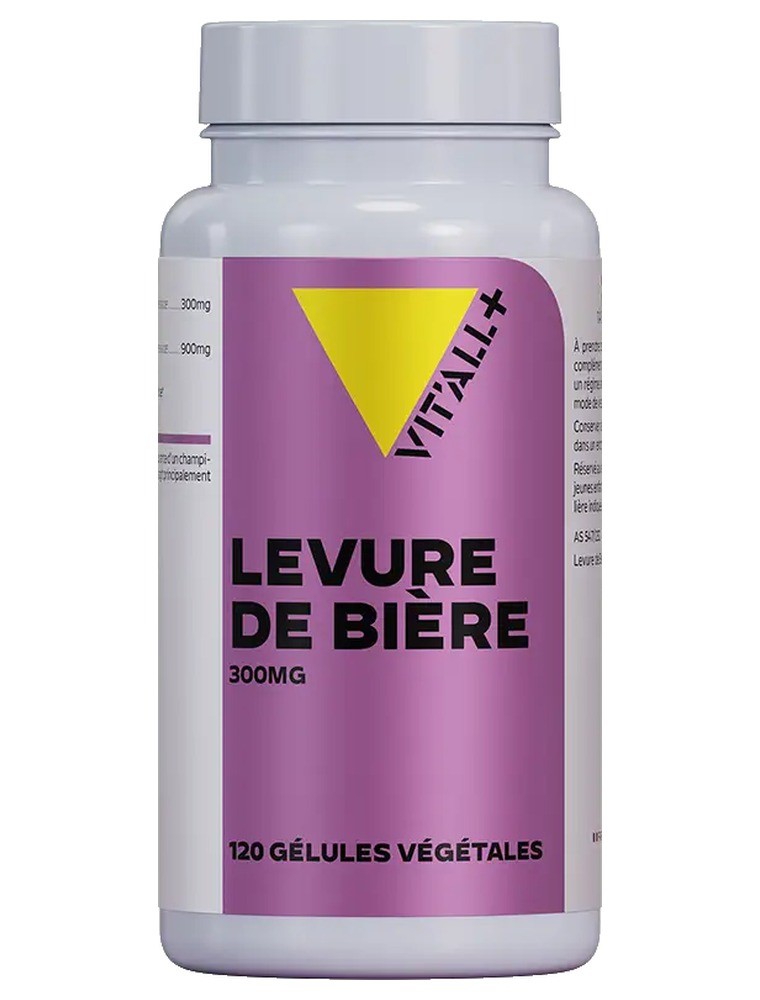 Image principale de la modale pour Levure de Bière 300 mg Inactivée - Cheveux et Ongles 120 gélules végétales - Vit'all+