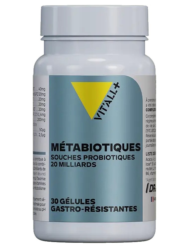 Image principale de la modale pour Métabiotiques Ferments, Chrome et Vitamines B - Équilibre glucidique 30 gélules végétales - Vit'all+