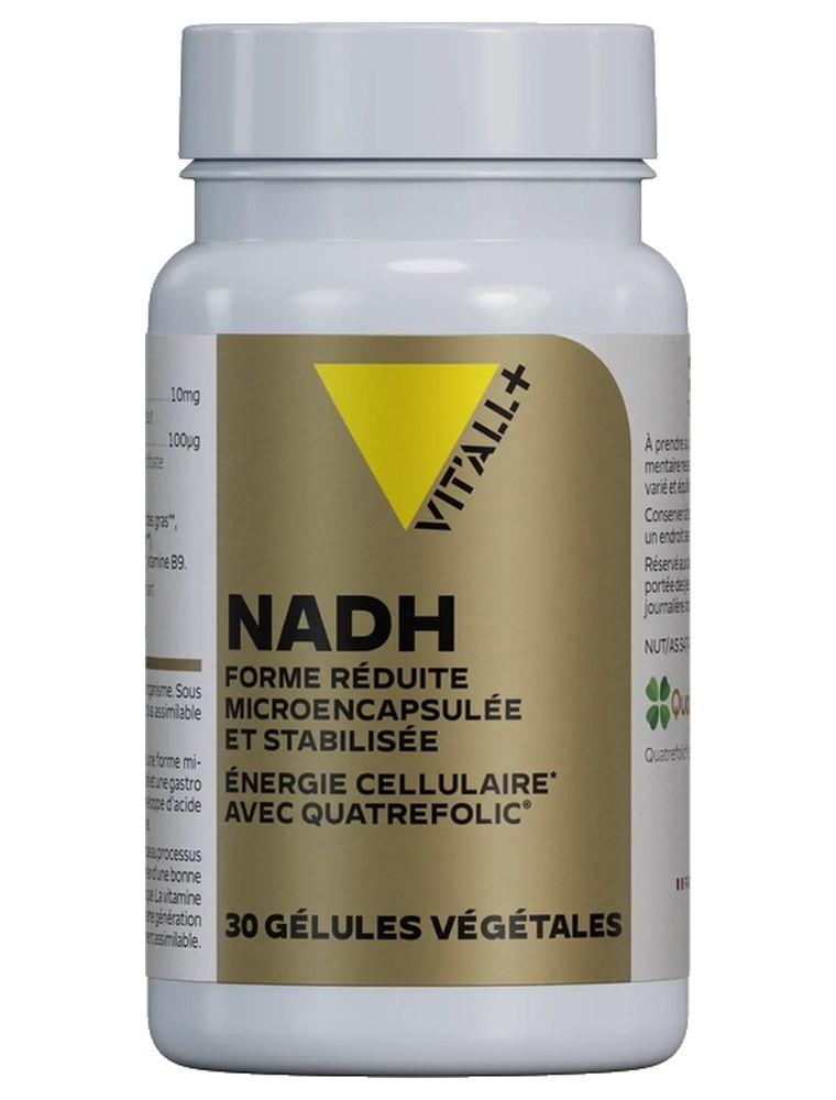 Image principale de la modale pour NADH Forme réduite Microencapsulée et Vitamine B9 - Énergie 30 gélules végétales - Vit'all+