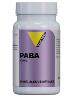 Image de PABA 500 mg Acide para-aminobenzoïque - Peau et Cheveux 50 gélules végétales - Vit'all+ depuis Solutions Naturelles pour votre Santé | Louis Herboristerie (77)