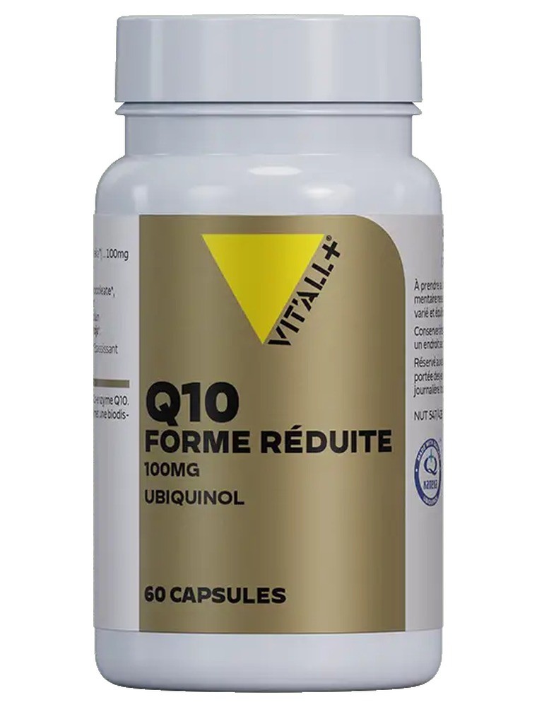 Image principale de la modale pour Q10 Réduit Ubiquinol Kaneka 100 mg - Énergie et Cœur 60 capsules - Vit'all+