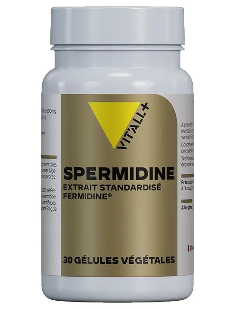 Image principale de la modale pour Spermidine 6 mg Fermidine Germe de Blé - Longévité 30 gélules végétales - Vit'all+