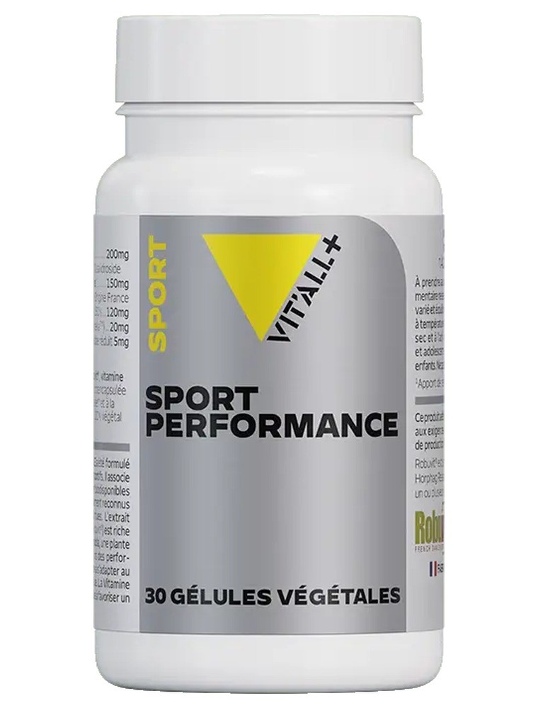 Image principale de la modale pour Sport Performance avec Robuvit et Rhodiola - Sportifs 30 gélules végétales - Vit'all+