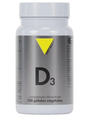 Image 80683 supplémentaire pour Vitamine D3 800 UI 20 µg Gélules végétales - Os et Défenses 100 gélules végétales - Vit'all+