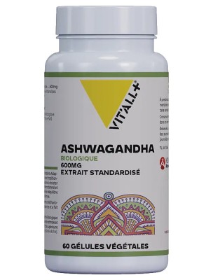 Image de Ashwagandha Bio - Détente et Equilibre mental 60 gélules végétales - Vit'all+ depuis Achetez les produits Vit'All + à l'herboristerie Louis