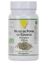 Image de Huile de pépins de courge Bio - Confort urinaire Masculin 60 capsules - Vit'all+ depuis Solutions Naturelles pour votre Santé | Louis Herboristerie (55)