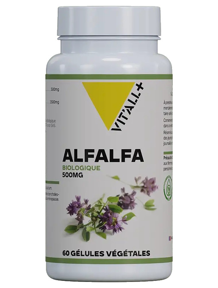 Image principale de la modale pour Alfalfa Bio 500 mg - Articulations et Circulation 60 gélules végétales - Vit'all+