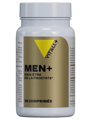 Image de Men Plus - Confort urinaire 30 comprimés - Vit'all+ depuis Achetez les produits Vit'All + à l'herboristerie Louis (6)
