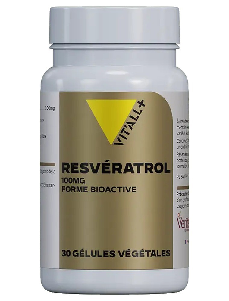 Image principale de la modale pour Resvératrol 100mg - Antioxydant 30 gélules végétales - Vit'all+