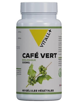 Café Vert Bio 500mg - Minceur 60 gélules végétales - Vit'all+