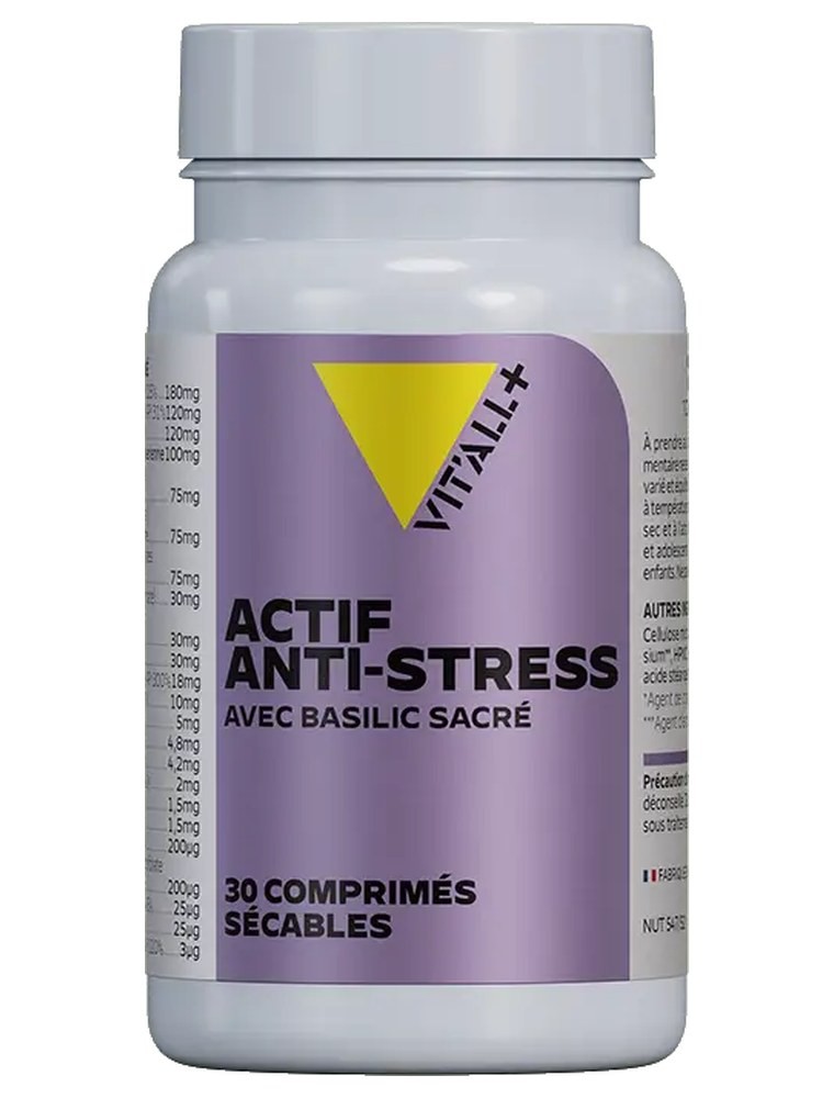 Image principale de la modale pour Actif Anti-stress - Stress et Détente 30 comprimés - Vit'all+