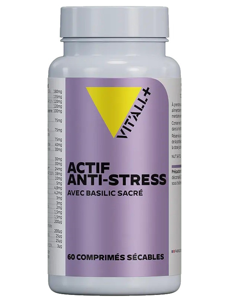Image principale de la modale pour Actif Anti-stress - Stress et Détente 60 comprimés - Vit'all+