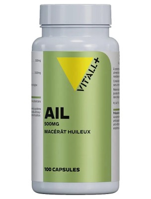 Image de Ail 500mg - Circulation et Tonus 100 capsules - Vit'all+ depuis Achetez les produits Vit'All + à l'herboristerie Louis