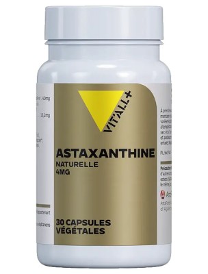 Image de Astaxanthine Naturelle 4mg - Antioxydant 30 capsules - Vit'all+ depuis Achetez les produits Vit'All + à l'herboristerie Louis