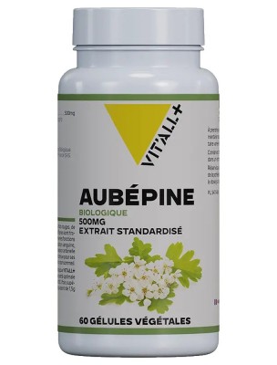 Image de Aubépine 500mg Bio - Coeur et Stress 60 gélules végétales - Vit'all+ depuis Achetez les produits Vit'All + à l'herboristerie Louis