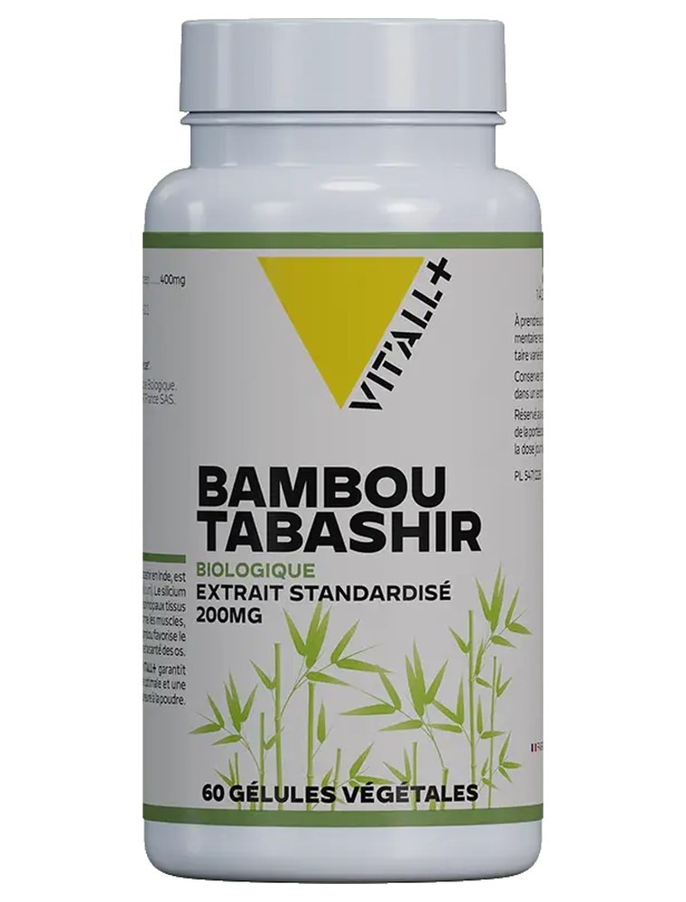 Image principale de la modale pour Bambou Tabashir 200mg Bio - Articulations 60 gélules végétales - Vit'all+